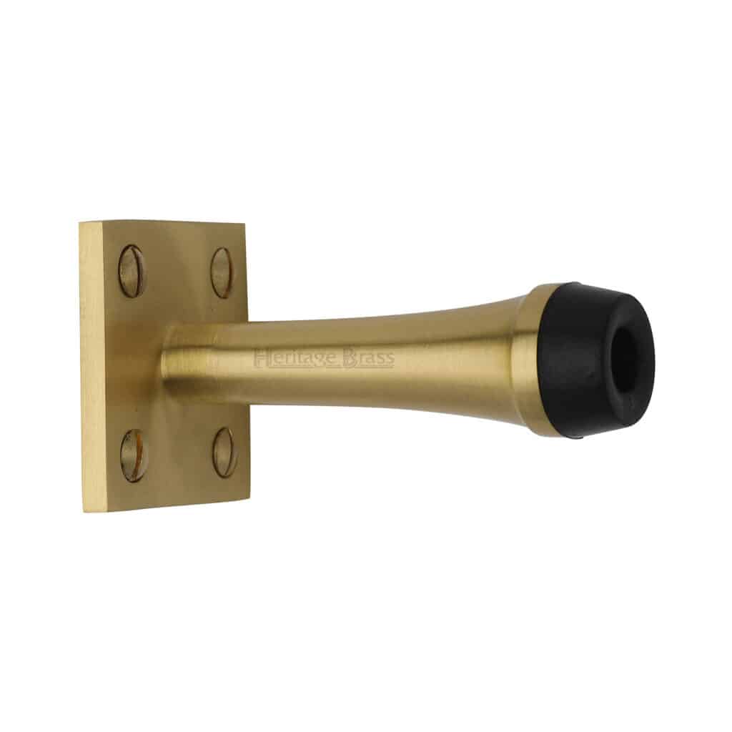 Heritage Brass Door Handle Lever Latch Meridian Design Polished Chrome Finish 1