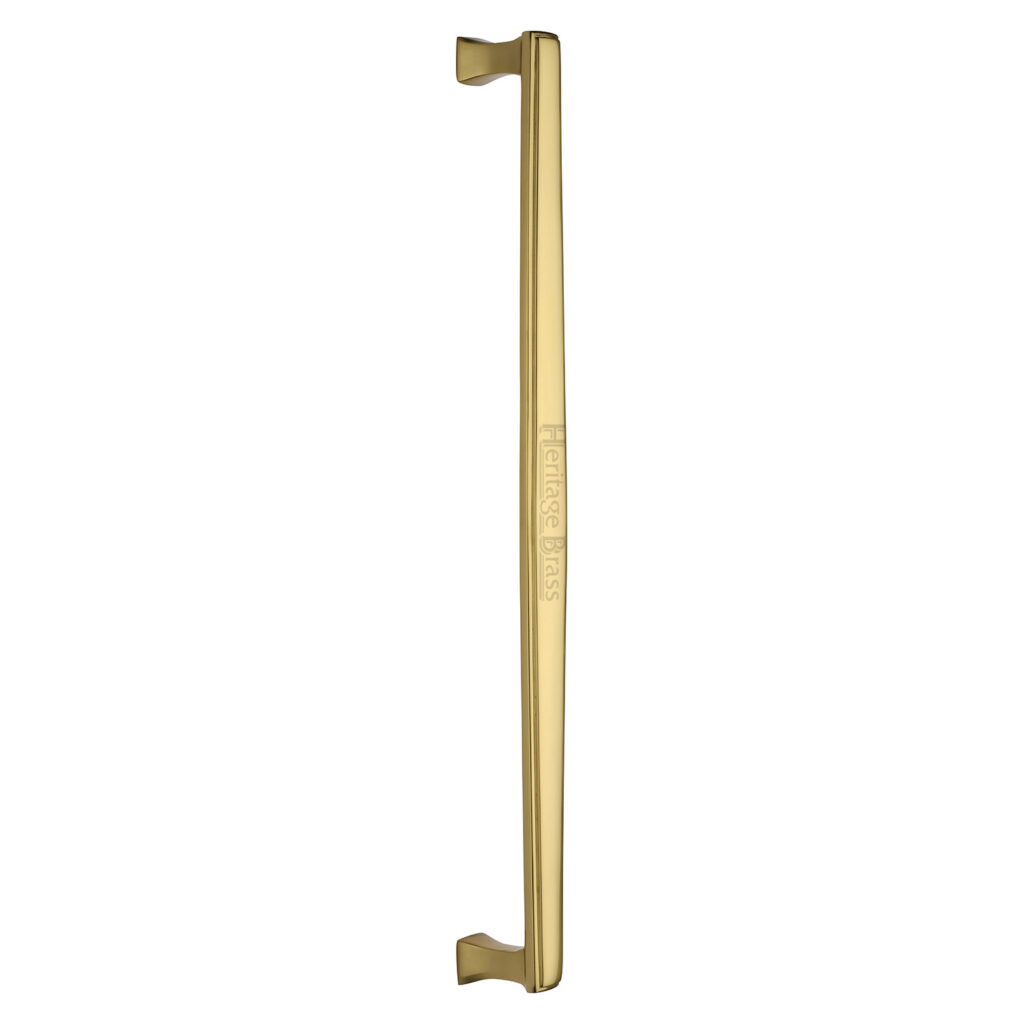 Heritage Brass Door Handle Lever Latch on Round Rose Athena Design Polished Nickel Finish 1