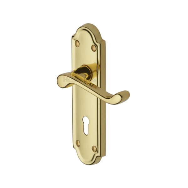 Heritage Brass Door Pull Handle Apollo Design 457mm Polished Nickel Finish 1