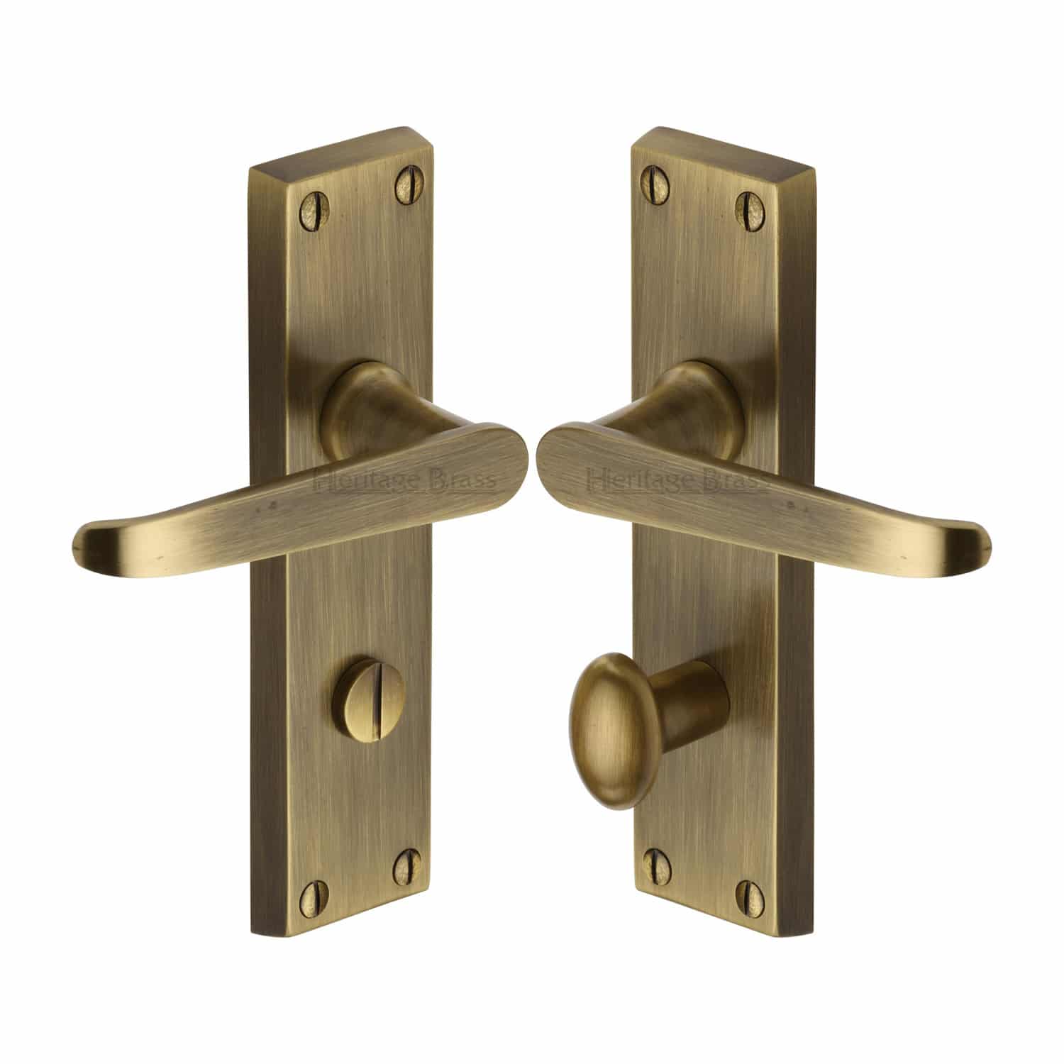 Heritage Brass Cabinet Pull Hexagon Design with Rose 128mm CTC Satin Brass finish 1