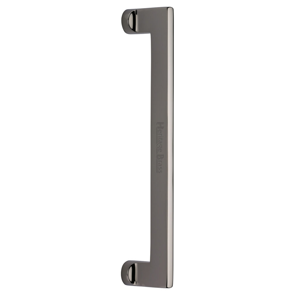 Heritage Brass Cabinet Pull Partial Knurled Design with Rose 96mm CTC Matt Bronze finish 1