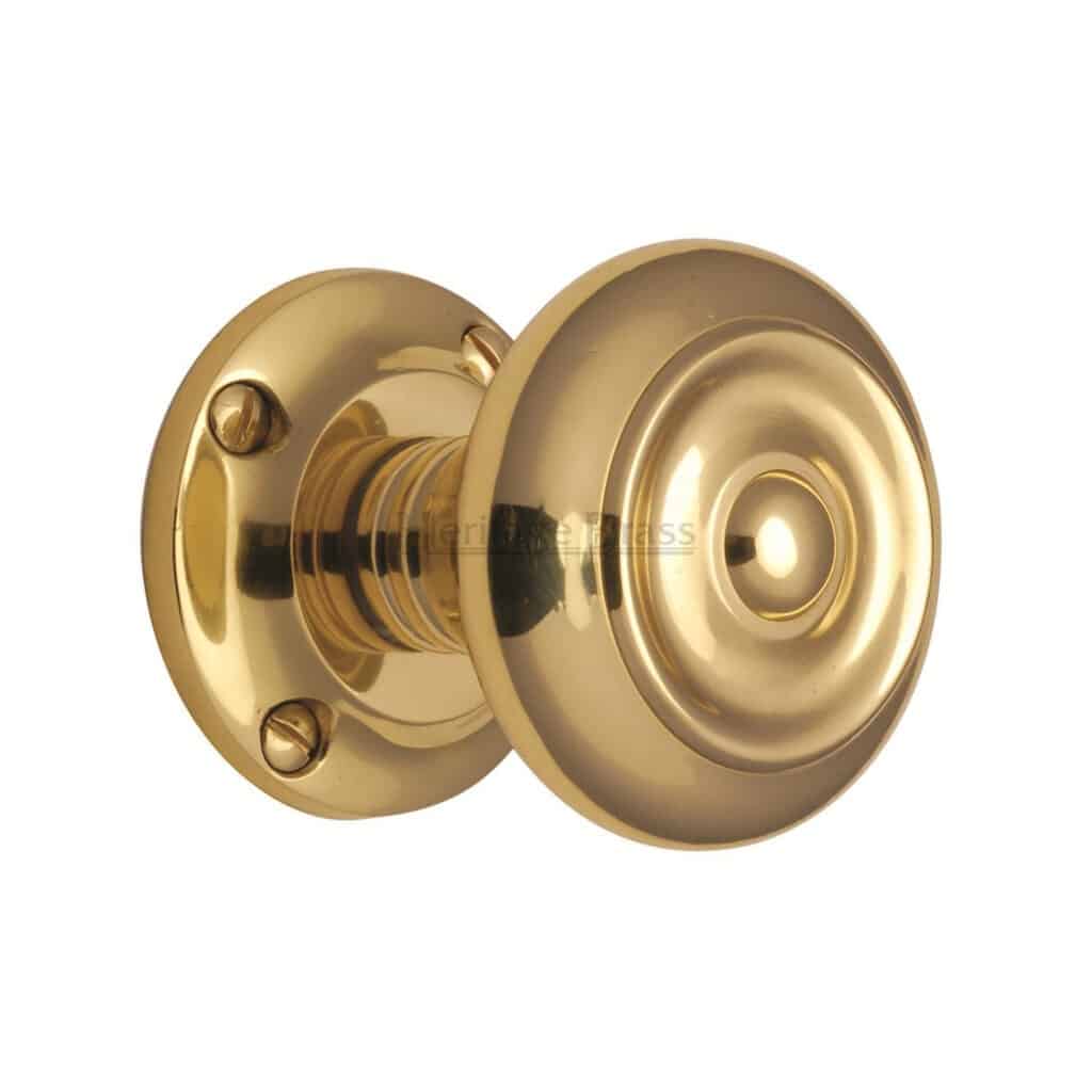 Heritage Brass Door Handle Lever Lock Edwardian Design Polished Chrome Finish 1