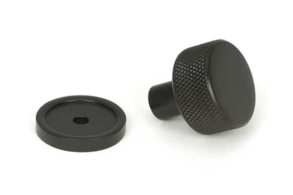 Aged Bronze Brompton Cabinet Knob - 25mm (Plain) - Image 2