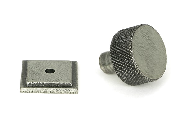 Pewter Brompton Cabinet Knob - 25mm (Square) - Image 2