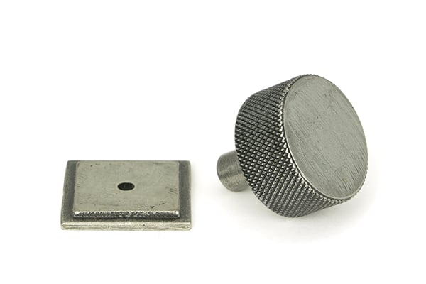 Pewter Brompton Cabinet Knob - 32mm (Square) - Image 2
