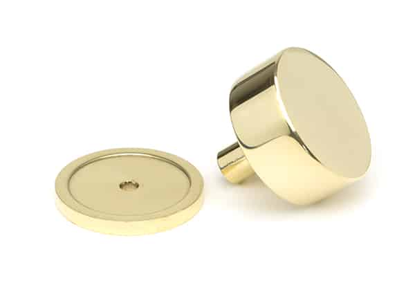 Polished Brass Kelso Cabinet Knob - 38mm (Plain) - Image 2