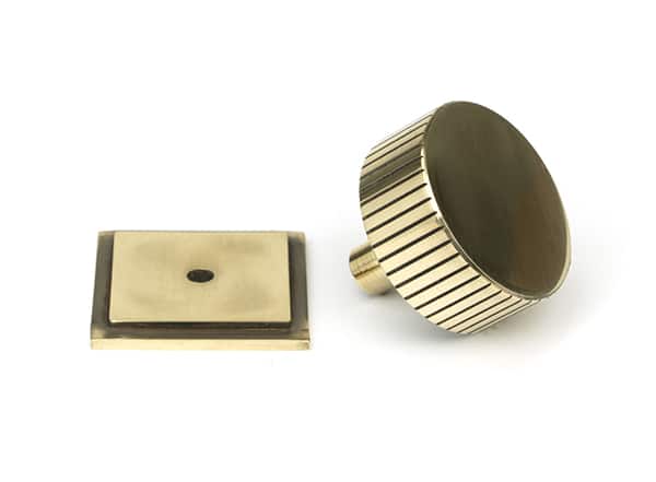 Aged Brass Judd Cabinet Knob - 38mm (Square) - Image 2