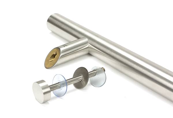 Satin SS (304) 100mm Bolt Fixings for T Bar (2) - Offset - Image 2