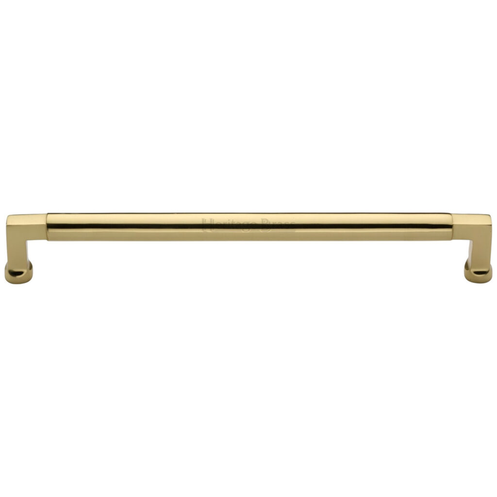 Heritage Brass Cabinet Pull Bauhaus Round Design 101mm CTC Satin Brass Finish 1