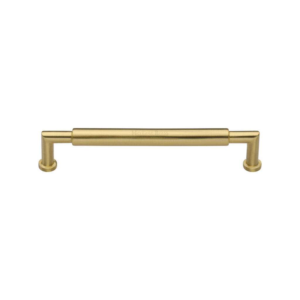 Heritage Brass Cabinet Pull Bauhaus Round Design 152mm CTC Satin Rose Gold Finish 1
