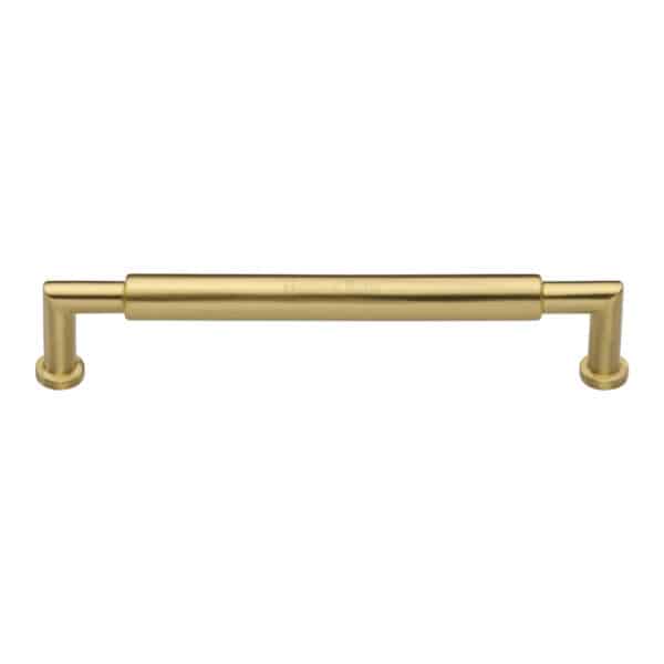 Heritage Brass Cabinet Pull Bauhaus Round Design 254mm CTC Satin Rose Gold Finish 1