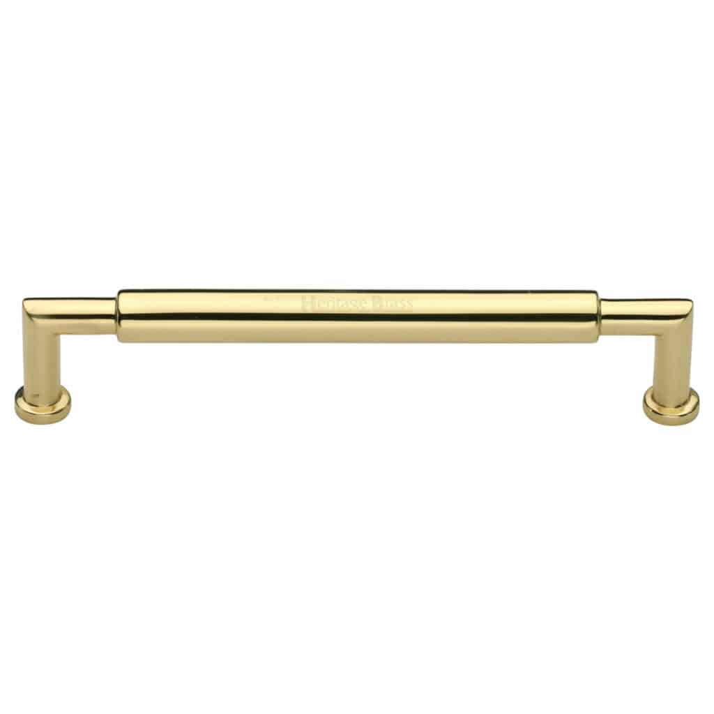 Heritage Brass Cabinet Knob Deco Design 32mm Satin Brass finish 1