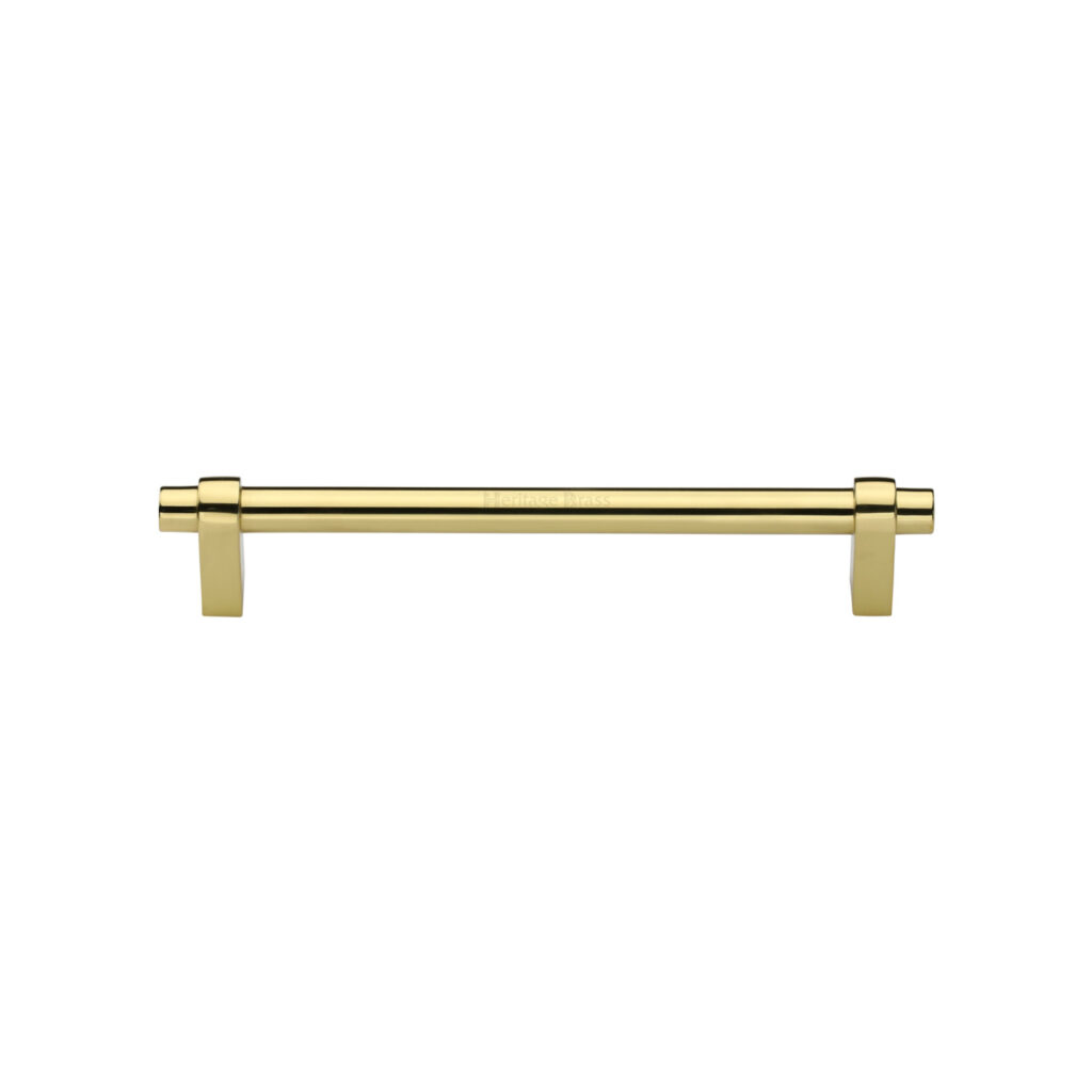 Heritage Brass Drawer Cup Pull Half Moon Design 57mm CTC Polished Brass Finish 1
