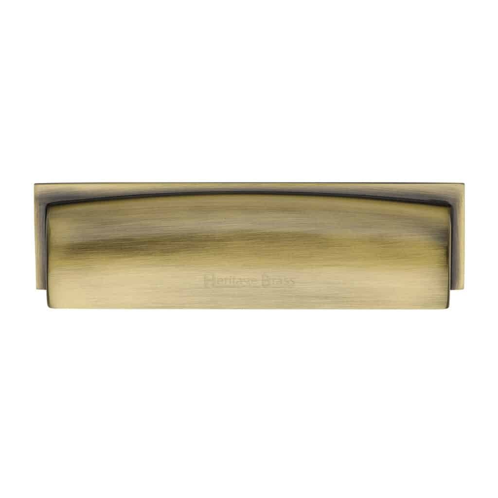 Heritage Brass Cabinet Knob Rectangular Design 47mm Polished Nickel finish 1