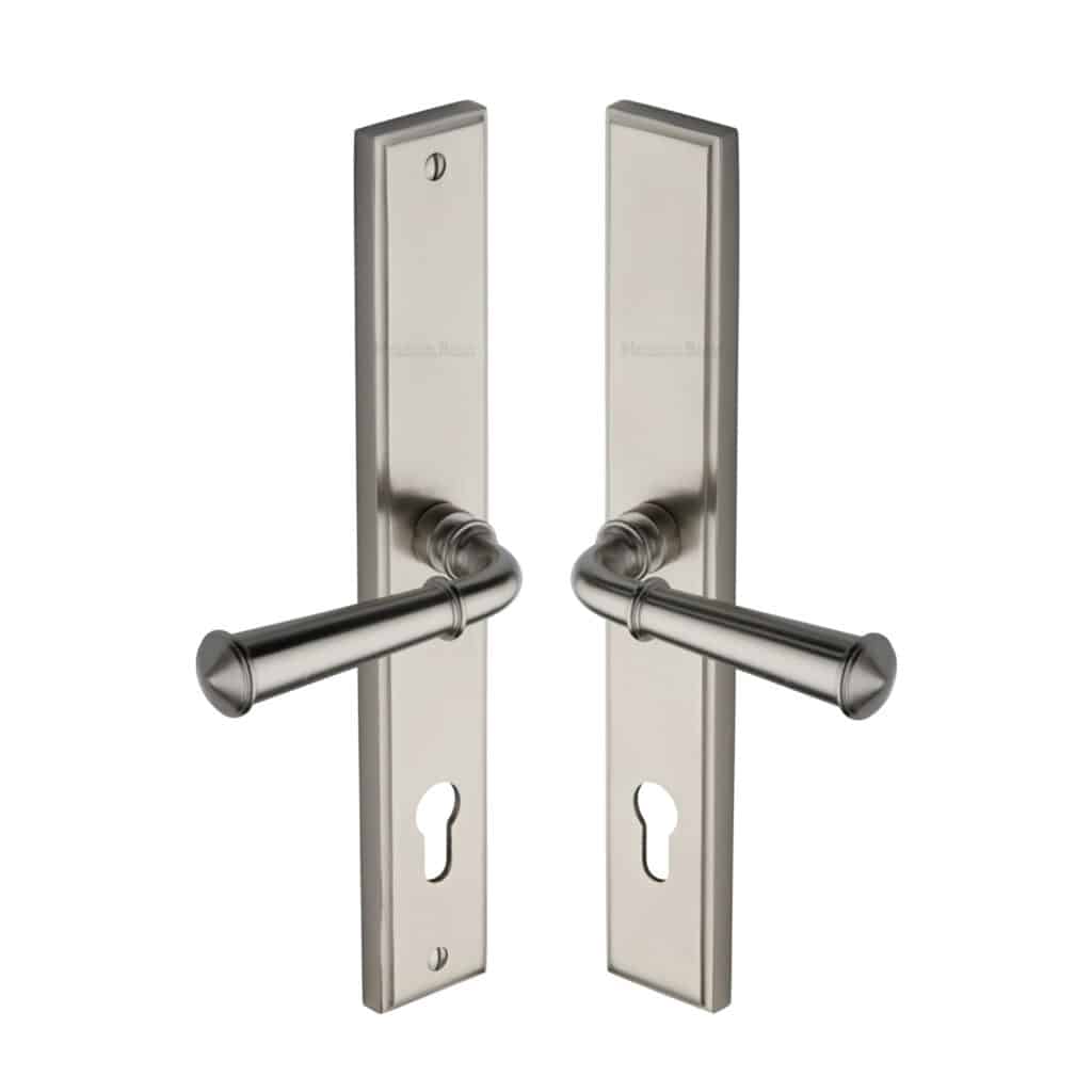 Project Hardware Door Handle for Euro Profile Plate Luca Design Polished Chrome Finish 1