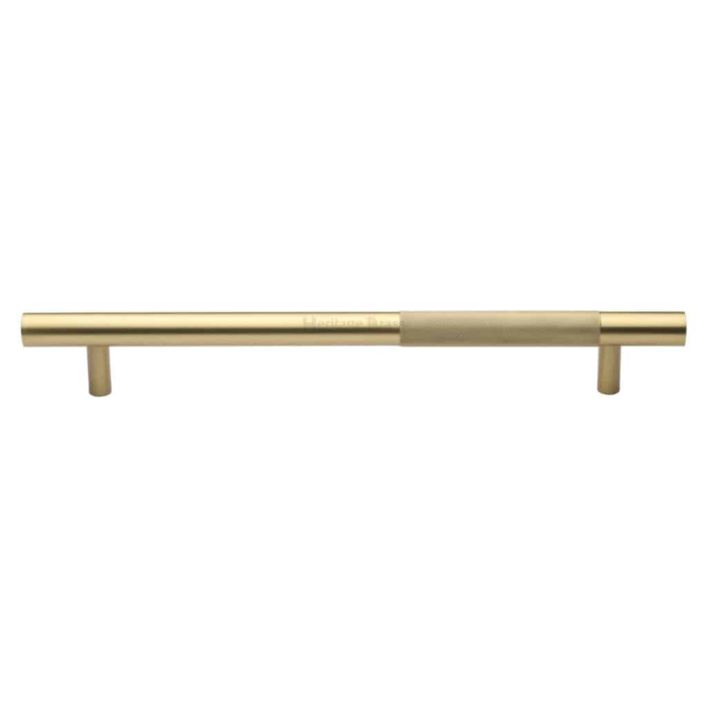 Heritage Brass Door Handle for Euro Profile Plate Victoria Design Satin Chrome Finish 1