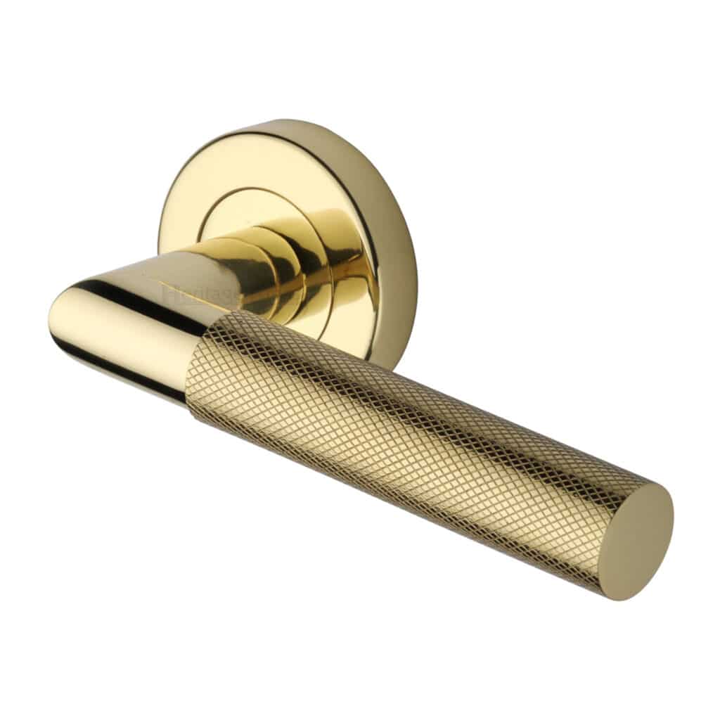 Heritage Brass Door Handle for Privacy Set Sophia Short Design Satin Chrome Finish 1