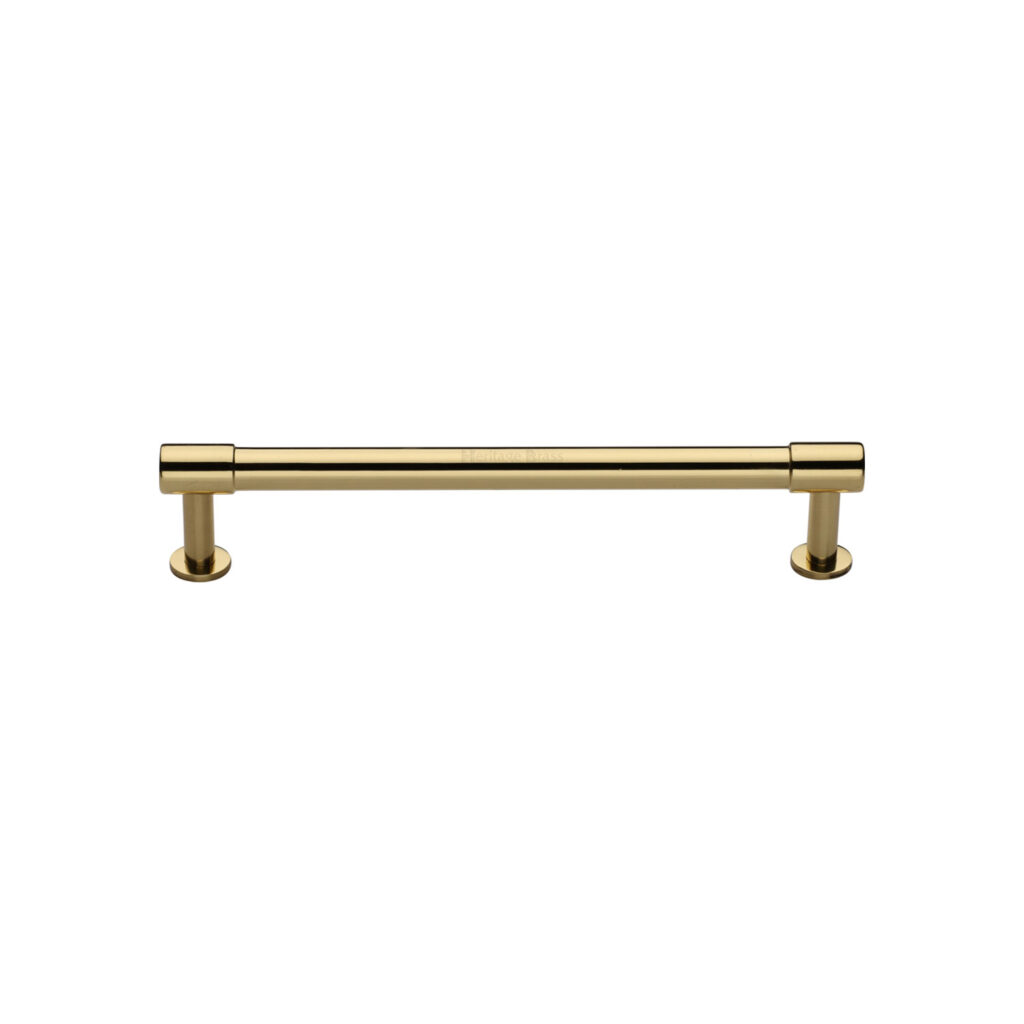 Heritage Brass Door Handle for Bathroom Charlbury Design Polished Brass Finish 1