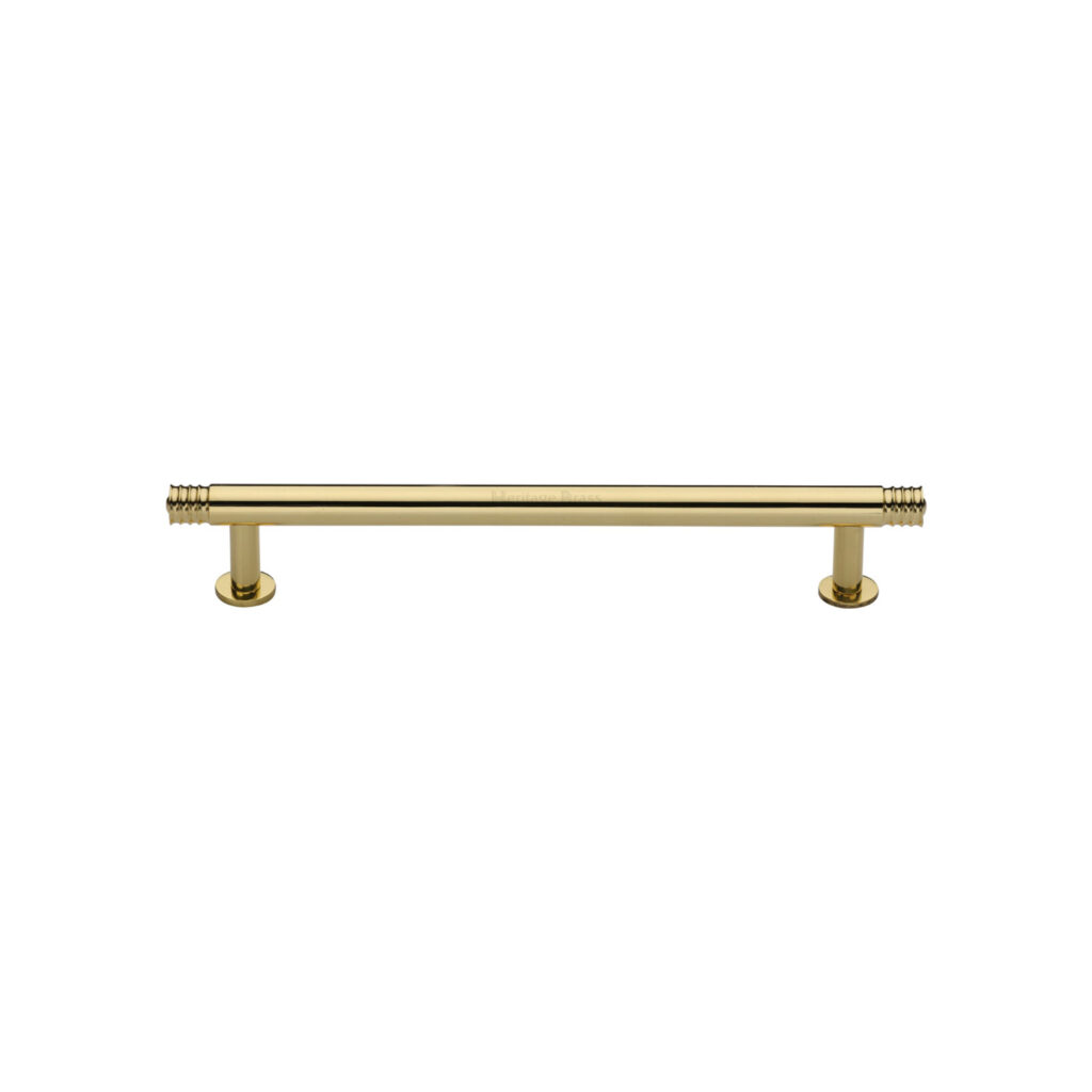 Heritage Brass Door Handle for Oval Profile Plate Windsor Design Satin Brass Finish 1