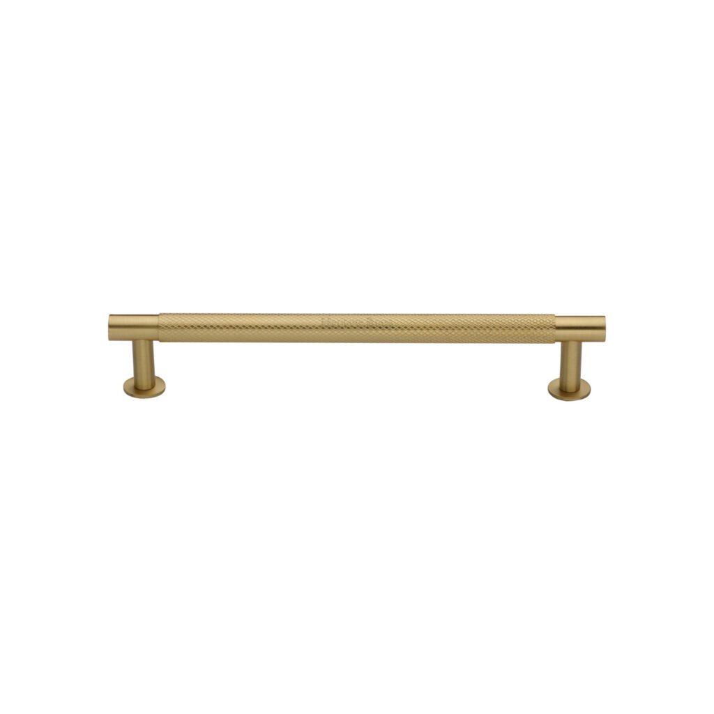 Heritage Brass Door Handle for Oval Profile Plate Bedford Design Satin Nickel Finish 1