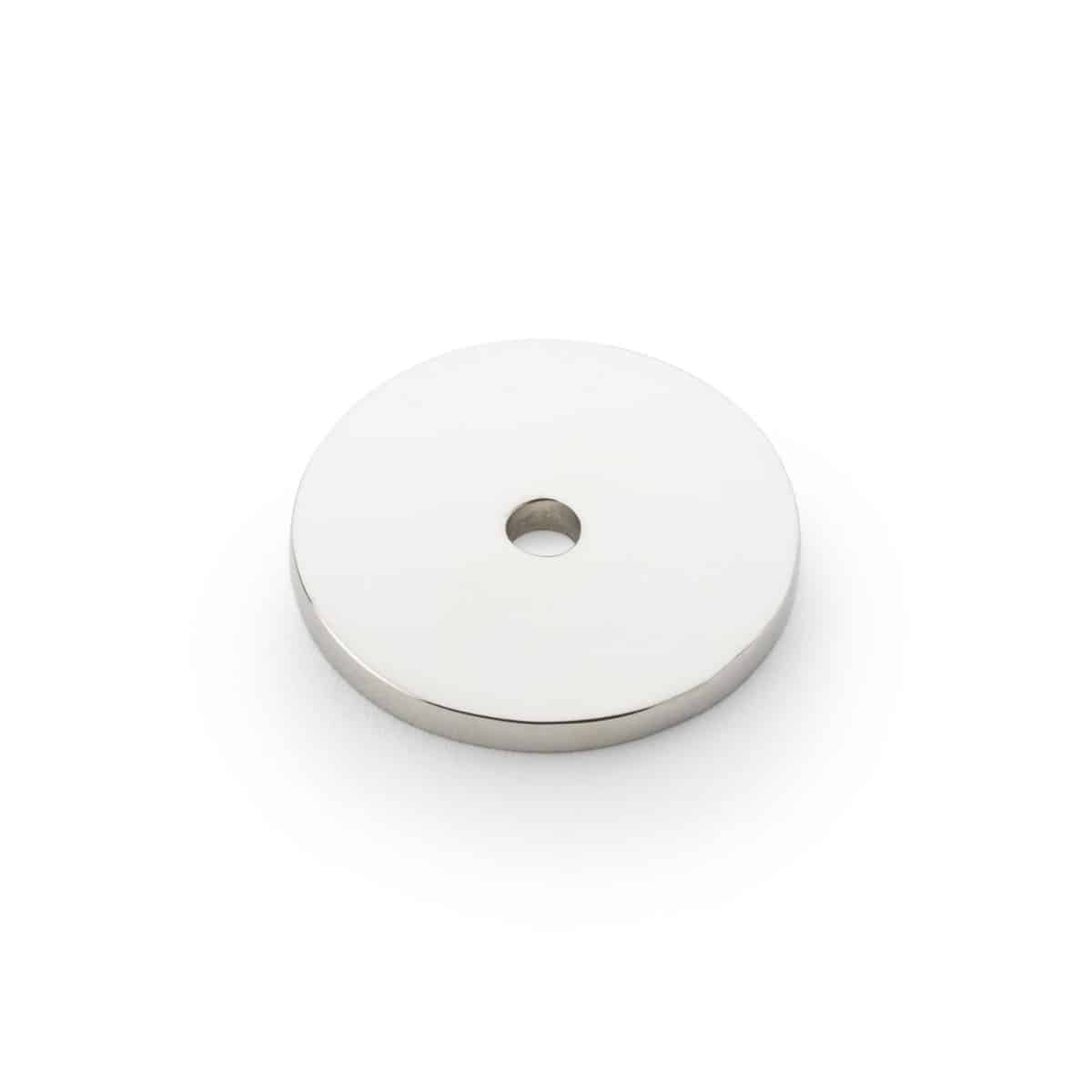 Alexander & Wilks - Circular Backplate - Polished Nickel - Diameter 30mm
