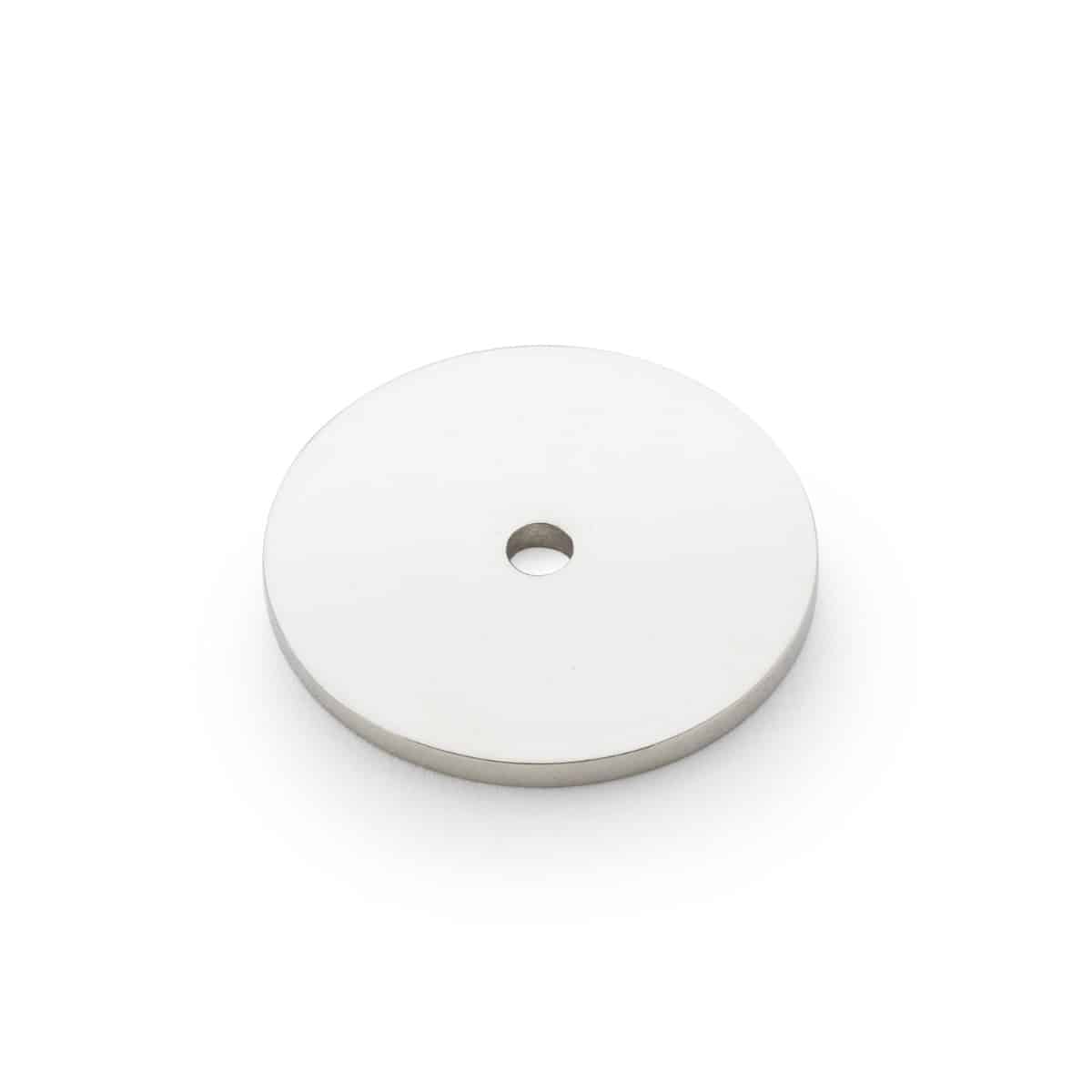 Alexander & Wilks - Circular Backplate - Polished Nickel - Diameter 35mm