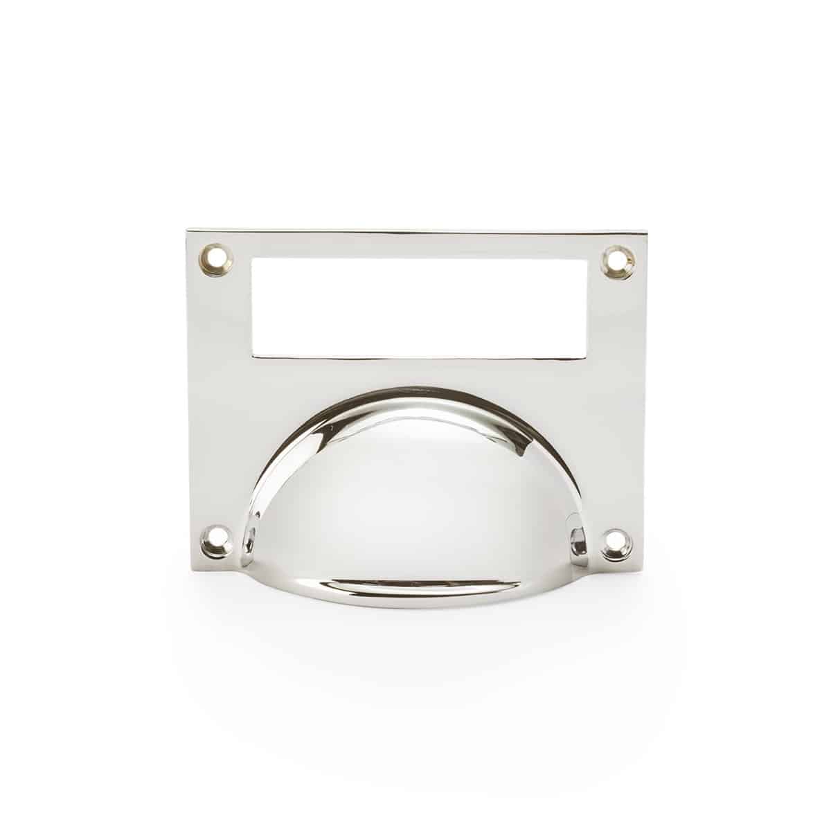 Alexander & Wilks - Conway Card Pocket Flush Cabinet Pull - Polished Nickel