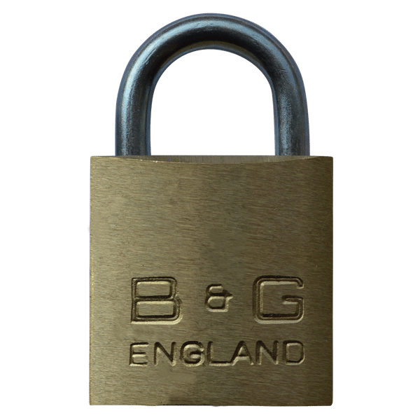B&G Warded Brass Open Shackle Padlock - 32mm KA `D4` - D101 1
