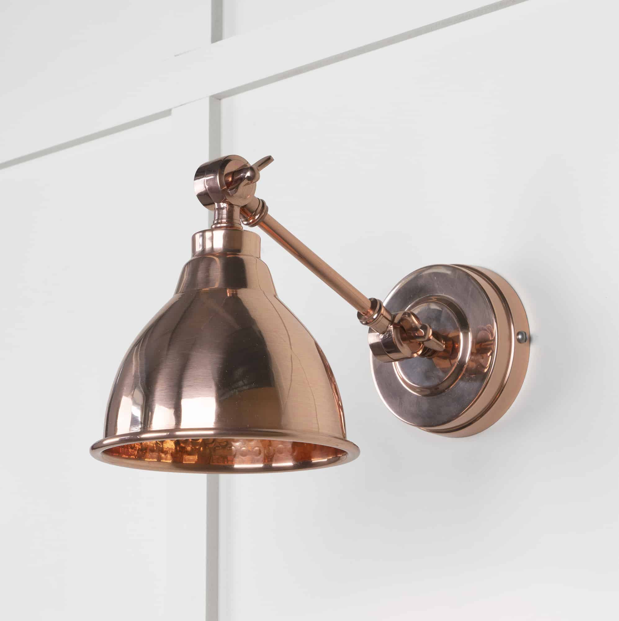 Hammered Copper Brindley Wall Light 2