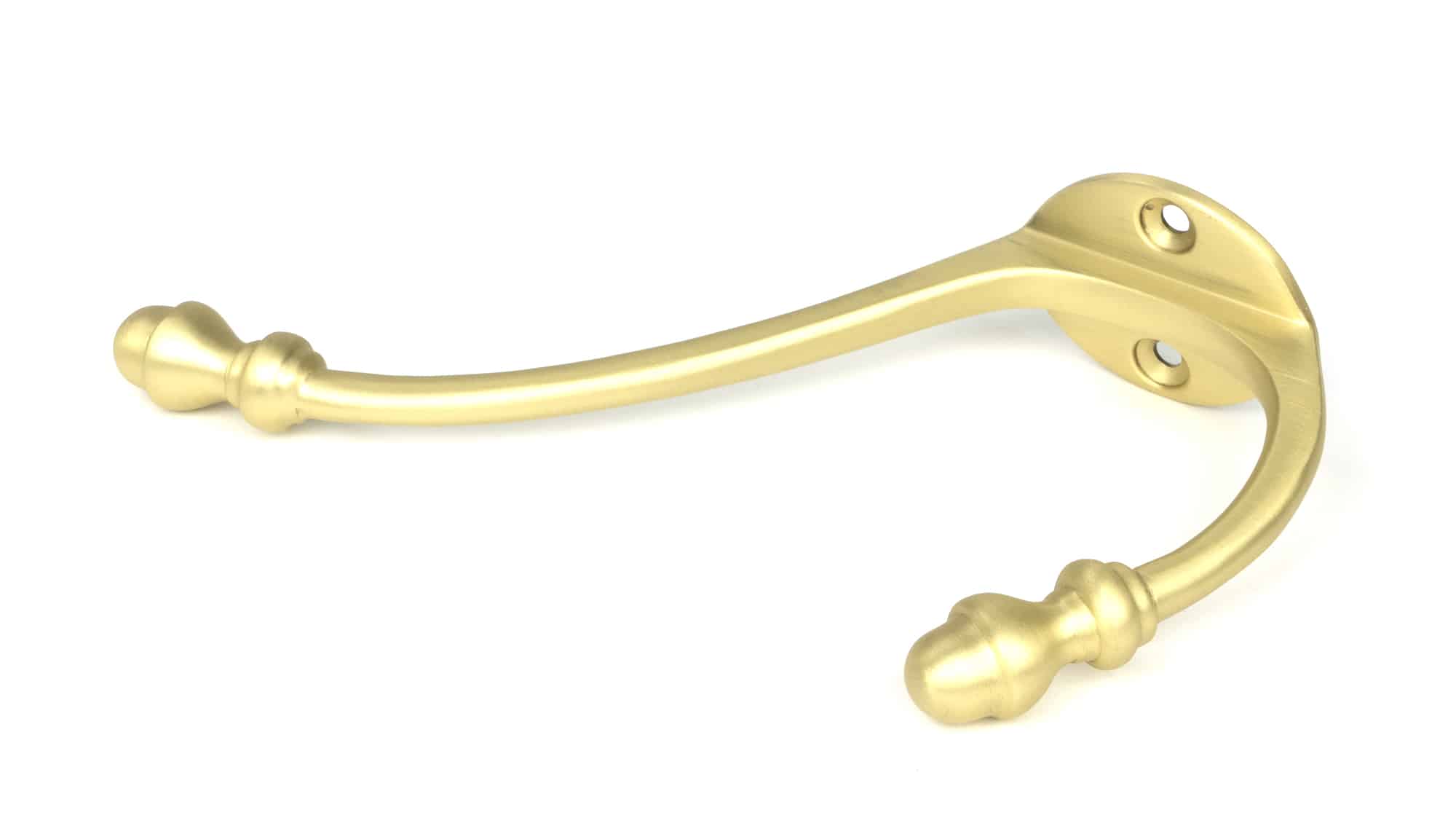 Satin Brass Hat & Coat Hook 1