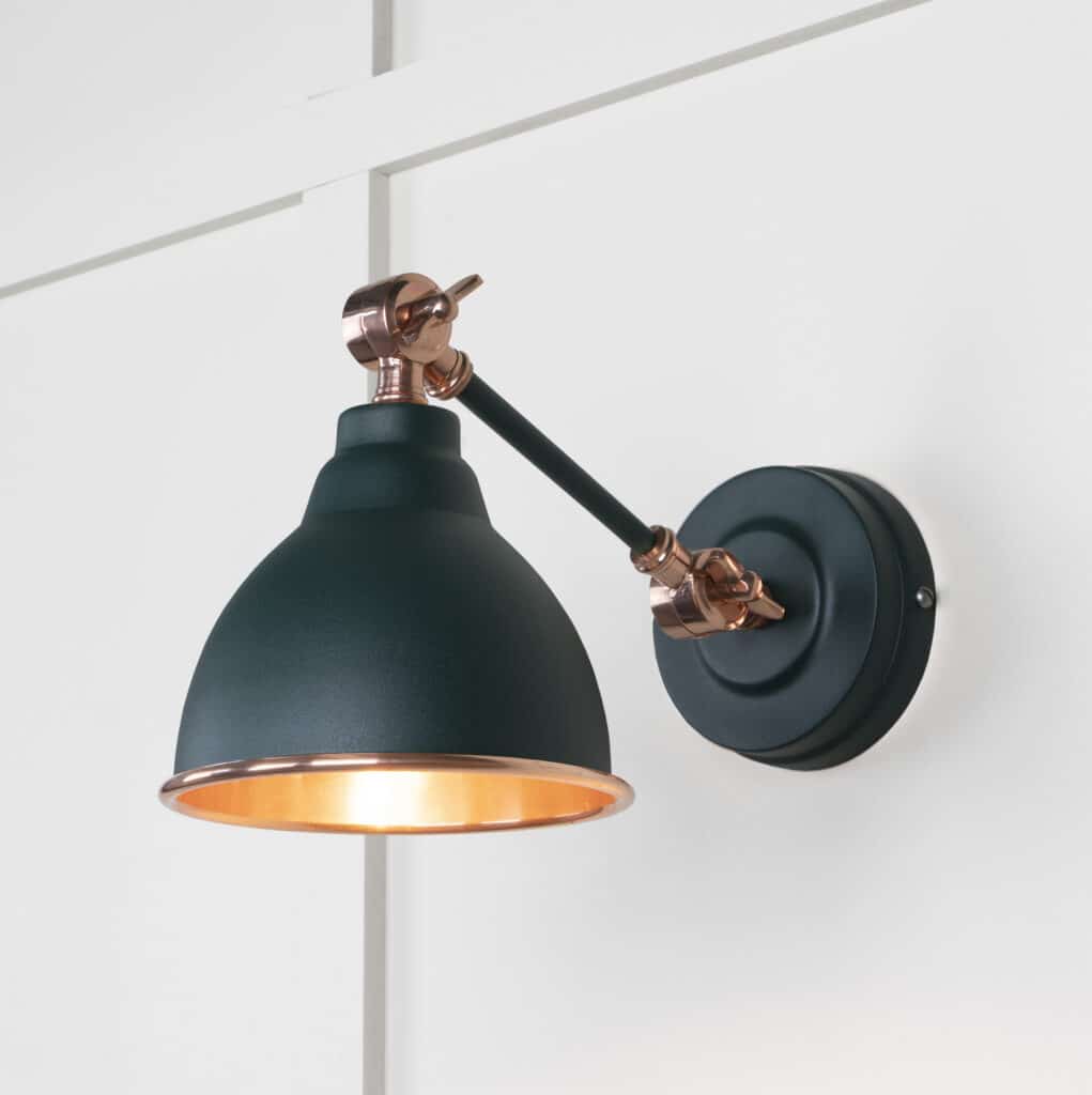 Smooth Copper Brindley Wall Light in Dingle 1