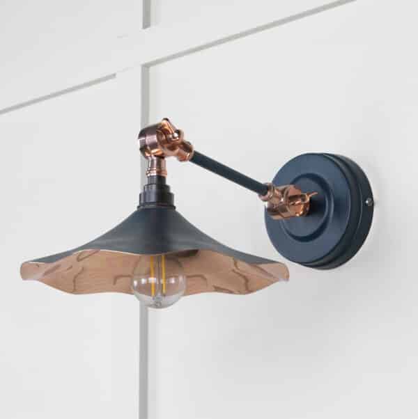 Smooth Copper Flora Wall Light in Dusk 2
