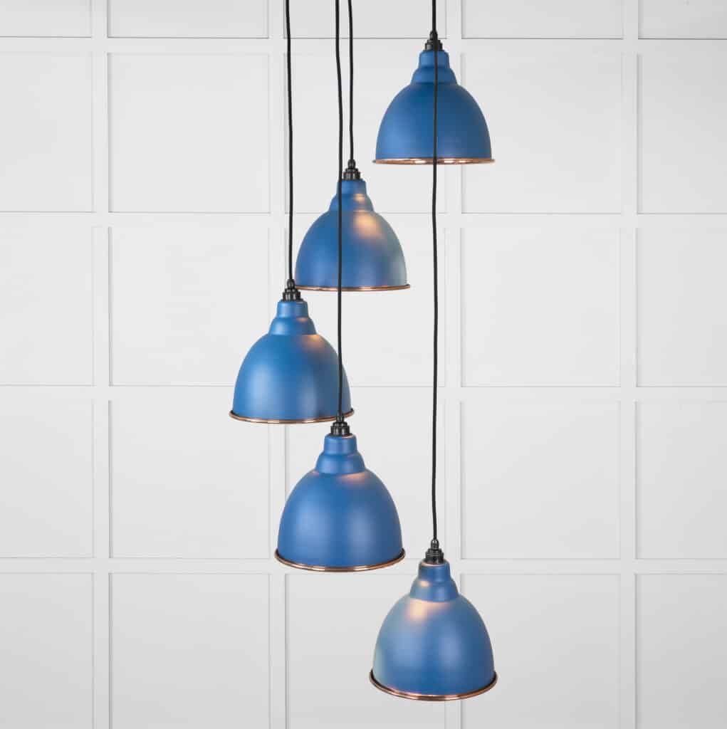 Smooth Copper Brindley Cluster Pendant in Upstream 1