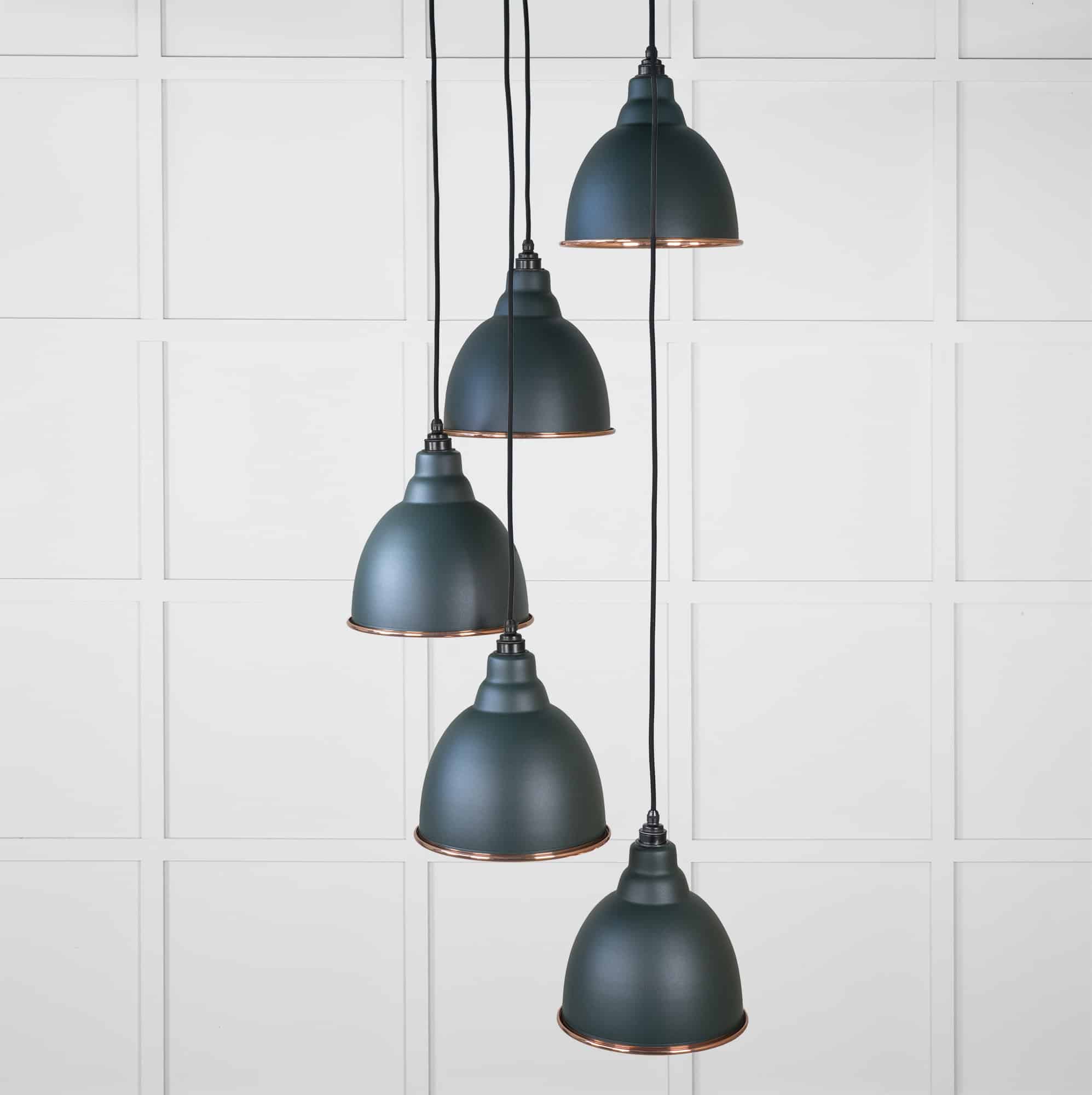 Hammered Copper Brindley Cluster Pendant in Dingle 2