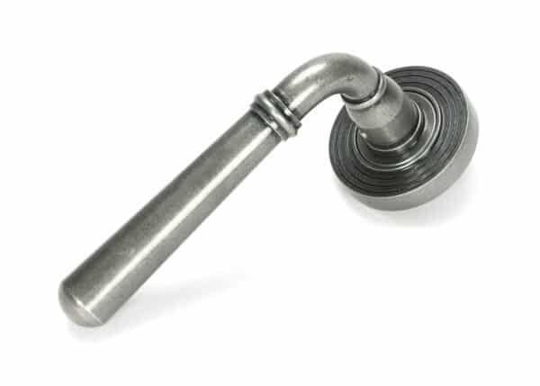 Pewter Newbury Lever on Rose Set (Beehive) - Unsprung 1