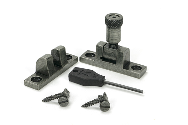 Pewter Brompton Brighton Fastener - Narrow (Square) - Image 3