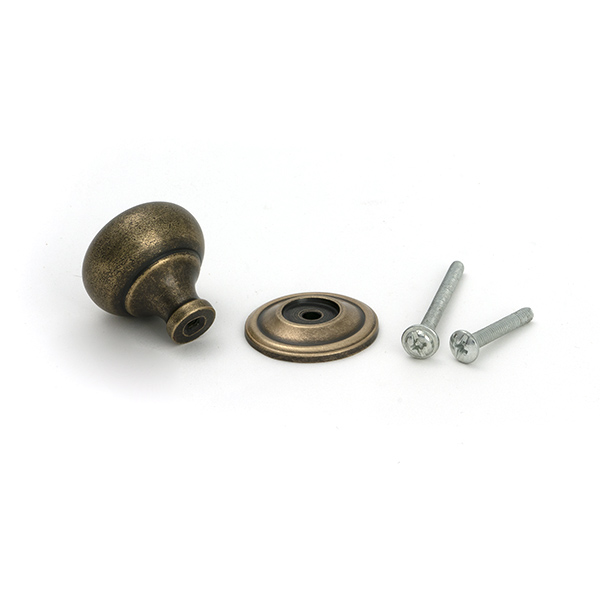 Burnished Brass Mushroom Cabinet Knob 32mm - Image 5