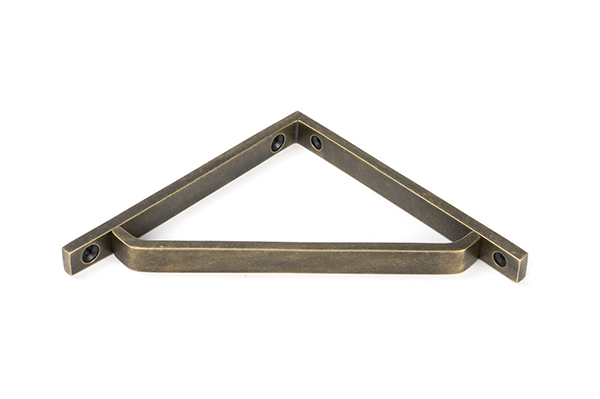 Burnished Brass Barton Shelf Bracket (150mm x 150mm) - Image 3