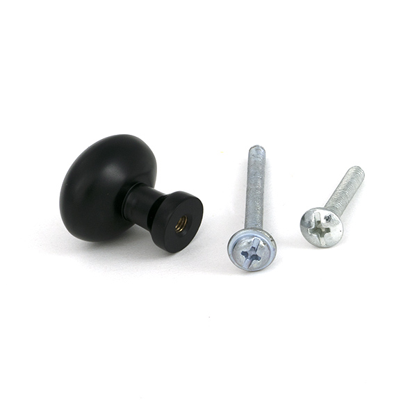 Matt Black Moore Cabinet Knob - 25mm - Image 5