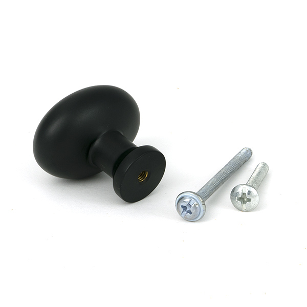 Matt Black Moore Cabinet Knob - 38mm - Image 5