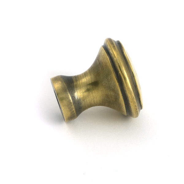 Aged Brass Hammered Cabinet Knob - Small - Image 4