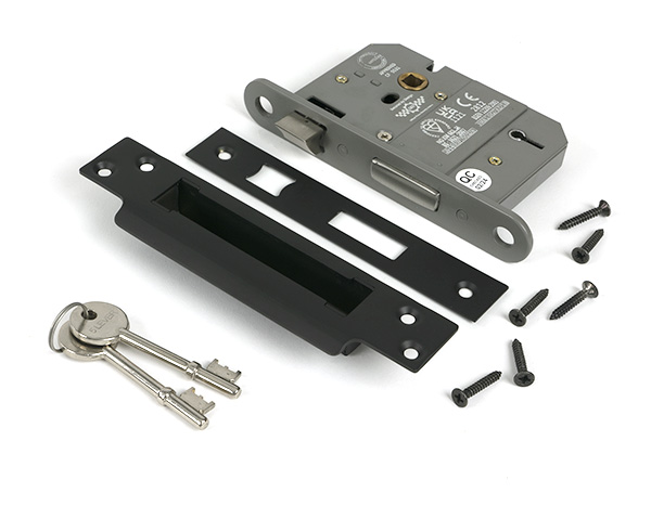 Aged Bronze 3" 5 Lever BS Sash Lock - Image 3