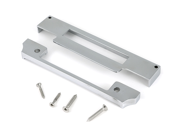 Polished Chrome ½" Rebate Kit for Euro Sash Lock - Image 3