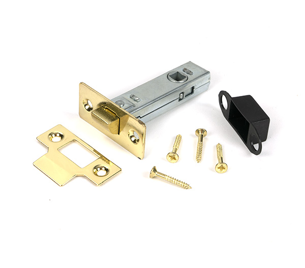 Polished Brass 3" Tubular Mortice Latch - Image 3