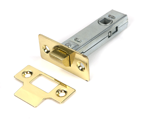 Polished Brass 3" Tubular Mortice Latch