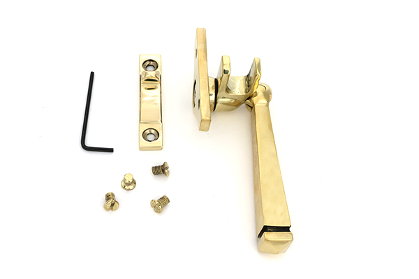 Polished Brass Night-Vent Locking Avon Fastener (Steel Window) - Image 4